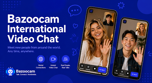 Global cross-cultural language chat on Bazoocam